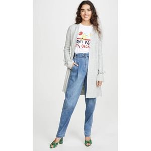 BB DAKOTA Women's Tie Tryin' Diamond Stitch Cardigan